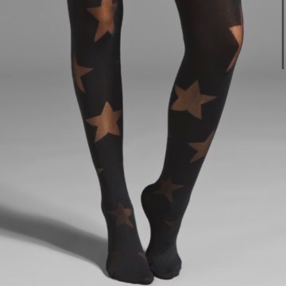 House of Holland Reverse Star Tights - Picture 2 of 6